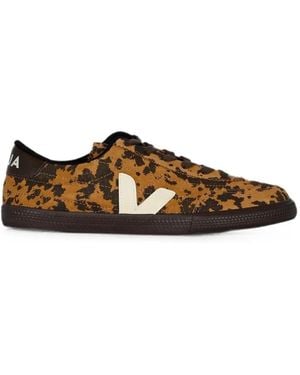 Veja Panenka Animal-Print Sneakers - Brown