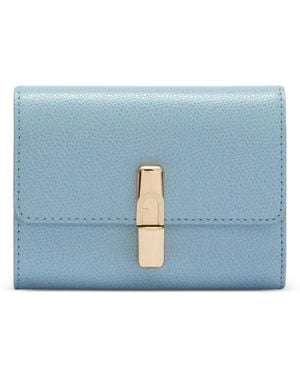 Furla Small Compact Leather Wallet - Blue