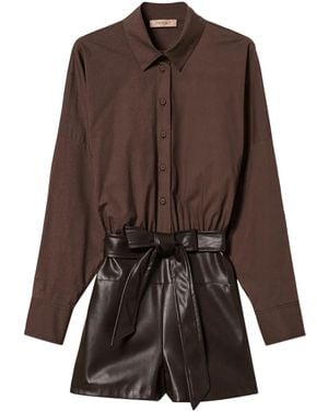 Twinset Belted Jumpsuit - Brown