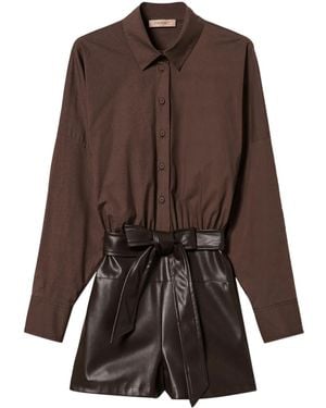 Twinset Belted Jumpsuit - Brown