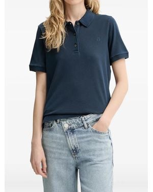 Marc O' Polo Logo-Embroidered Piqué Polo Shirt - Blue