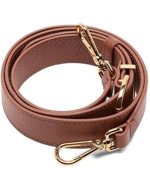 Coccinelle Beth Adjustable Grained Leather Shoulder Strap - Brown