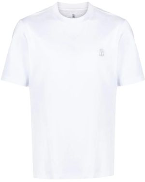 Brunello Cucinelli ロゴ Tシャツ - ホワイト