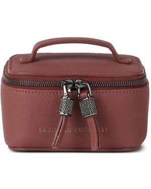 Brunello Cucinelli Leather Jewellery Box - Purple