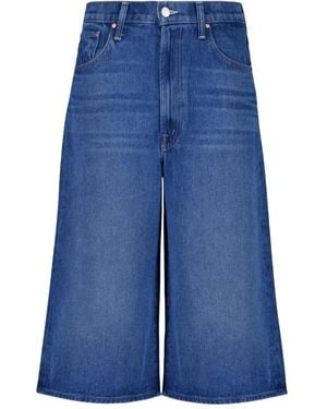 Mother Whole Lot Wide-Leg Jeans - Blue