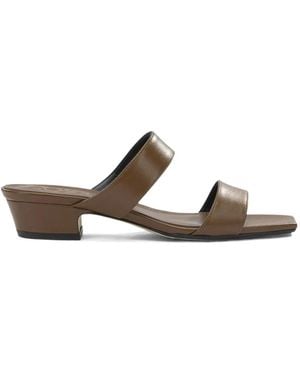 Aeyde Kemi Square-Toe Sandals - White