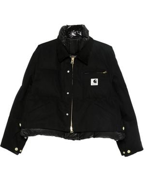 Sacai Padded-Collar Jacket - Black