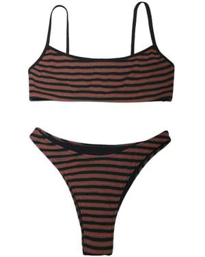 Lido Bikini Undici Rayé - Marron