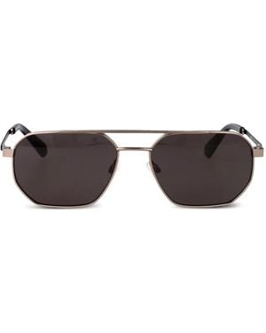 Calvin Klein Rectangular-Frame Sunglasses - Brown