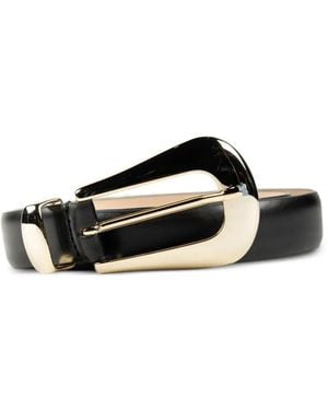 DEHANCHE Colette Leather Belt - Black