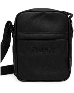 Blauer Logo-Embossed Belt Bag - Black