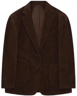 Fortela Benjamint Cotton Blazer - Brown