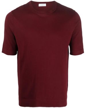 Ballantyne Round Neck Cotton T-Shirt - Red
