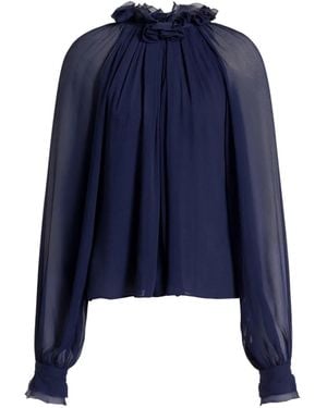 Alberta Ferretti Ruffled Blouse - Blue