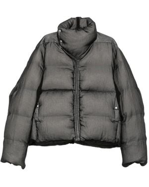 Rick Owens Plumífero Turtle Con Cuello Alto - Gris