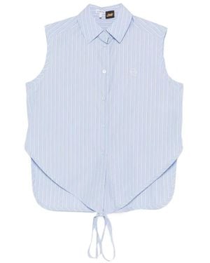Loewe X Paula's Ibiza Striped Sleeveless Shirt - Blue