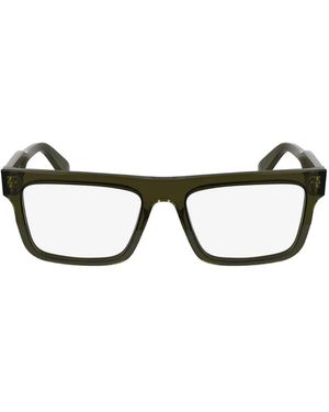 Calvin Klein スクエア眼鏡フレーム - ブラウン