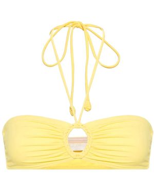Ulla Johnson Flynn ホルターネック ビキニトップ - イエロー