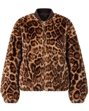 Arma Chaqueta Con Estampado De Leopardo - Marrón