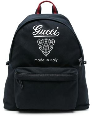 Gucci Crest Backpack - Black