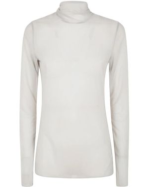 Yohji Yamamoto タートルネック トップ - ホワイト
