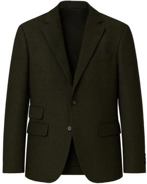 Massimo Alba Prince Of Wales Virgin Wool Jacket - Black