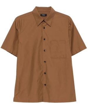 Theory Camisa de manga corta - Marrón