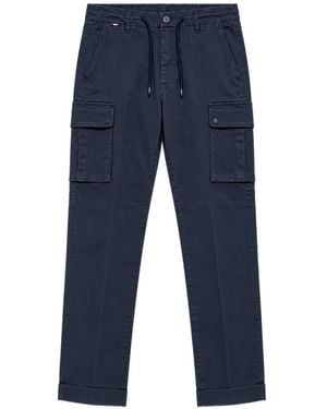 Mason's Drawstring Cargo Pants - Blue