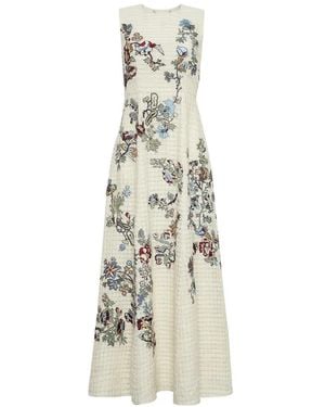 Adam Lippes Eloise Embroidered-Design Dress - White