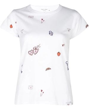 Rag & Bone Graphic-Print T-Shirt - White