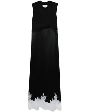 3.1 Phillip Lim Draped Cotton Midi-Dress - Black