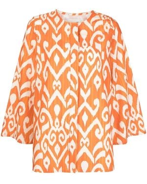Bambah Blouse Linden À Imprimé Géométrique - Orange