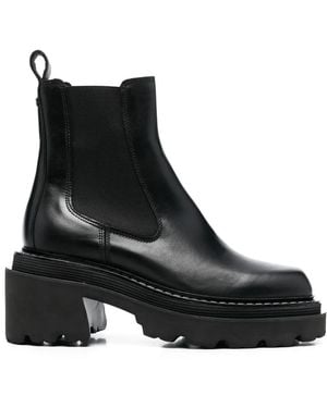 Sandro Bottes À Bout Carré 80 Mm - Noir