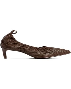 12 STOREEZ 40Mm Leather Court Shoes - Brown