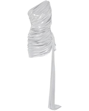 Norma Kamali Diana Ruched-Finish Mini Dress - White