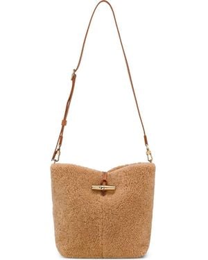 Longchamp Borsa A Secchiello Le Roseau Piccola - Bianco