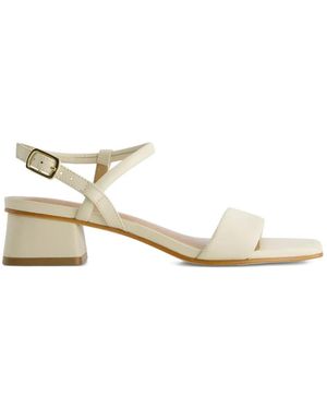 Bernardo Josei Square-Toe Sandals - Natural