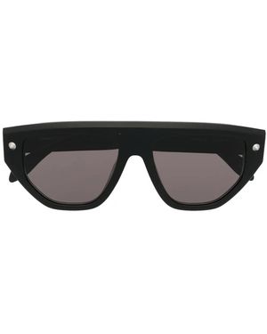 McQueen Spike Studs Geometric-Frame Sunglasses - Black