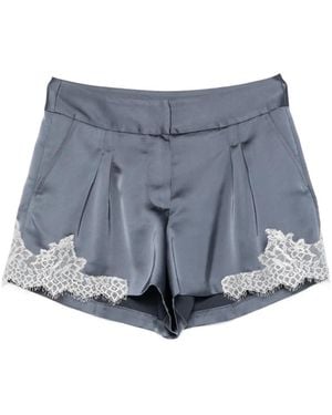 IRO Lace-Trimmed Shorts - Blue