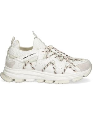 ARMANI EXCHANGE レースアップ スニーカー - ホワイト