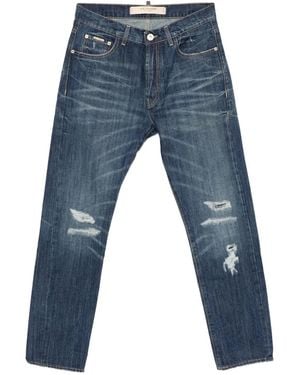 Yes London Distressed-Detail Jeans - Blue