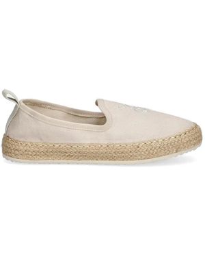 GANT Embroidered Logo-Patch Espadrilles - White