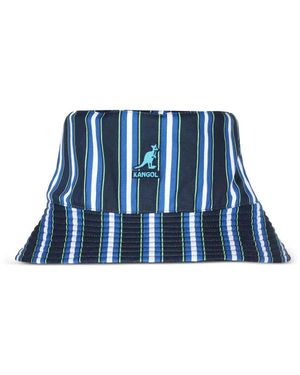 Kangol Striped Bucket Hat - Blue