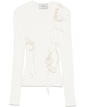Coperni Pullover mit Schleifendetail - Weiß