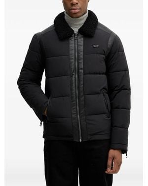 Guess Canvas Puffer Jacket - Black