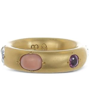 Jenna Blake 18K Gypsy Multi-Stone Ring - Metallic