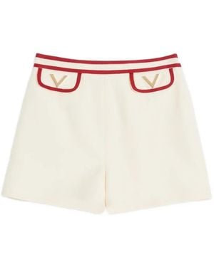 Valentino Garavani Crepe Couture Shorts - White