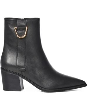Coccinelle Pointed-Toe Buckled Boots - Black