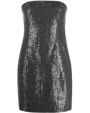 ROTATE BIRGER CHRISTENSEN Sequined Cotton Twill Minidress - Grey