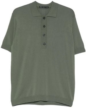 Low Brand Buttoned Polo Shirt - Green